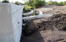 North of Miller Bridge and tributary