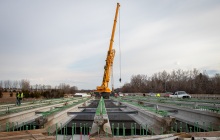 Randall Road Beam Installation 2