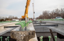 Randall Road Beam Installation 1