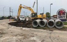Temporary Storm Sewer Installation